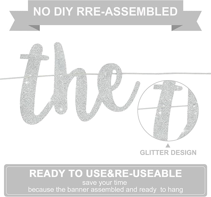 BEISHIDA The Beginning of A New Chapter Banner, Farewell party Decoration,Graduation Sign 2026 Banner,Happy retirement Supplies,Going away party Sign Garland,Graduation banner Glitter Silver