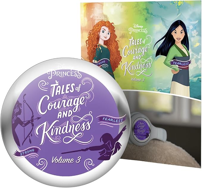 StoryShield, Disney Tales of Courage and Kindness Vol. 3, Screen-Free Audio Storytelling Disk Featuring Mulan and Merida