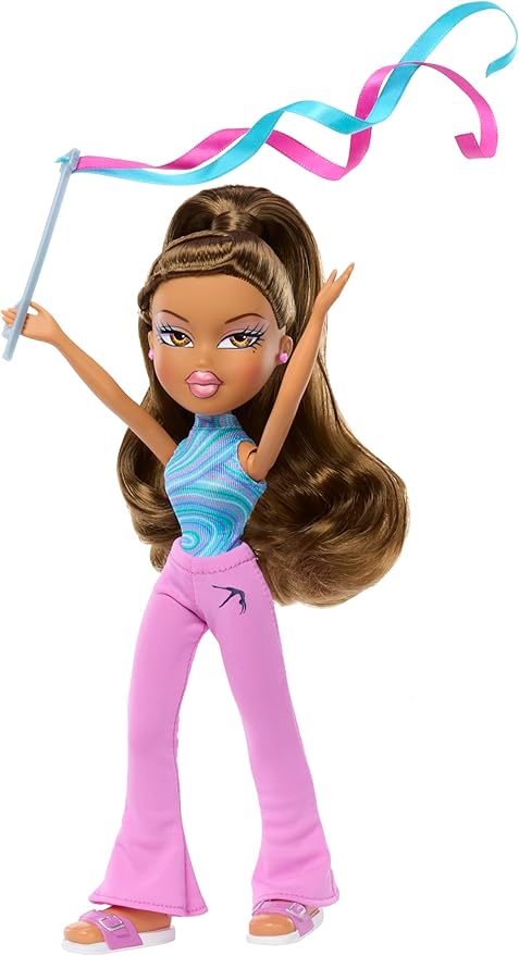 Bratz Play Sportz Yasmin Fashion Doll with Accessories, Gymnastics