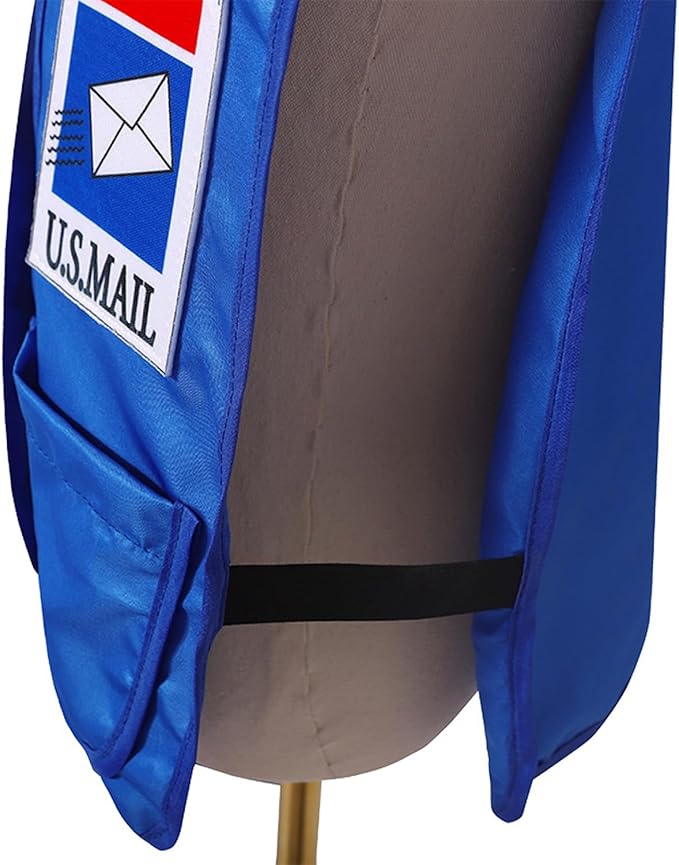 Mailman Costume Set Postal Costume for Kids Hallowen Dress up Party Pretend Play Outfit for Boys Girls