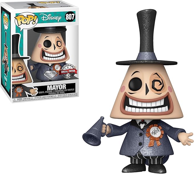 Funko Pop! Disney: The Nightmare Before Christmas - Mayor (Blacklight) (Mayor Special Edition Tan Glitter)