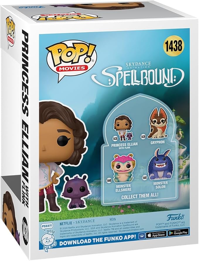 Funko POP & Buddy: Spellbound - Princess Ellian with Flink - Collectable Vinyl Figure - Gift Idea - Official Merchandise - for Kids & Adults - Movies Fans - Model Figure for Collectors and Display