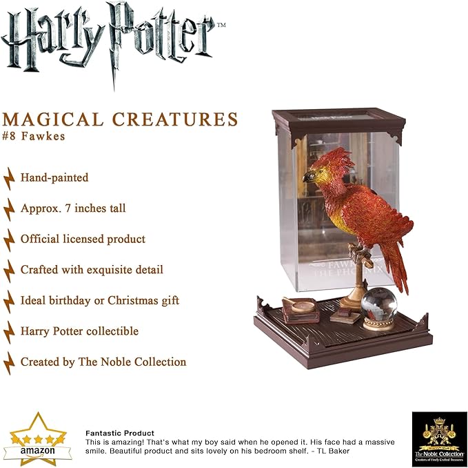 The Noble Collection Harry Potter Magical Creatures: No.8 Fawkes