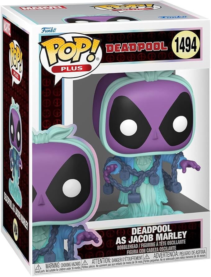 Funko Pop! Plus: Deadpool Literary Classics - Deadpool as Jacob Marley - Collectable Vinyl Figure - Gift Idea - Official Merchandise - Toys for Kids & Adults - Comic Books Fans