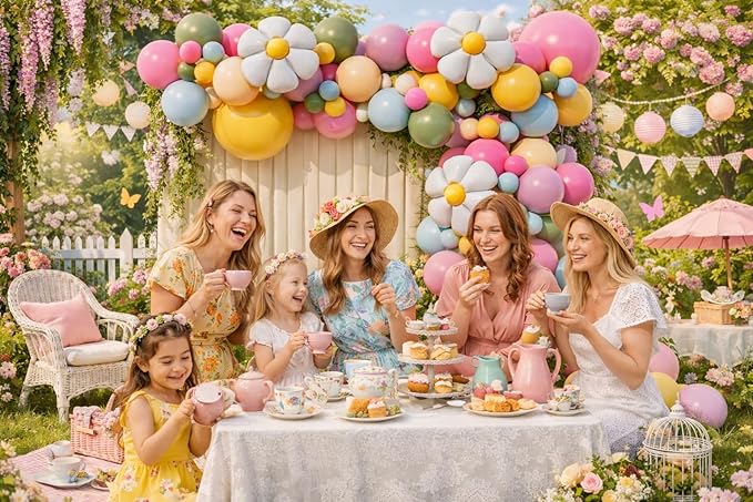 Baby In Bloom Balloon Arch Garland Kit for Girls Floral Wildflower Baby Shower Bridal Shower Birthday Boho Garden Tea Party Decoration(Wildflower)