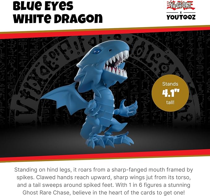Youtooz Yugioh Blue Eyes White Dragon 4.1", Blue Eyes White Dragon Vinyl Figure, Collectible Blue Eyes White Dragon from Yugioh by Youtooz Yugioh Collection