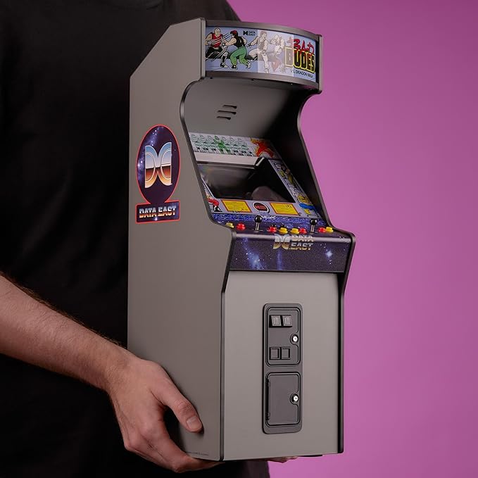 Quarter Arcades Collector’s Edition Bad Dudes Vs. DragonNinja Mini Arcade – 1/4 Scale Cabinet with Original ROM, USB-C, Illuminated Marquee & Exclusive Poster