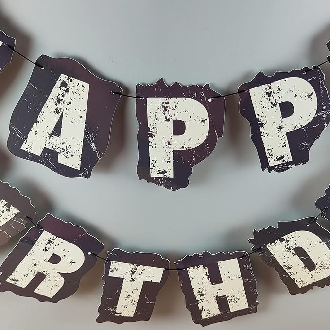 Dragon Themed Happy Birthday Banner Game of Throne Banner Dragon Knight Party Decors for Medieval Theme Fairy Tale Fantasy Birthday Baby Shower 1st Birthday Party Supplies