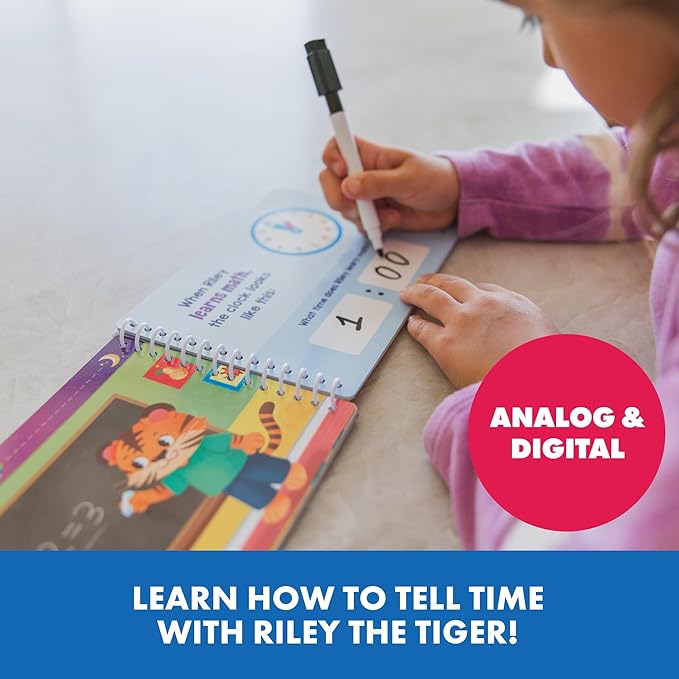 Educational Insights Time to Learn Small Group Activity Set - Kids Clock Toy, Teaching Clock for Kids Games, Practice How to Tell Times on Analog & Digital Clocks, Fun Classroom Resource, Ages 6+