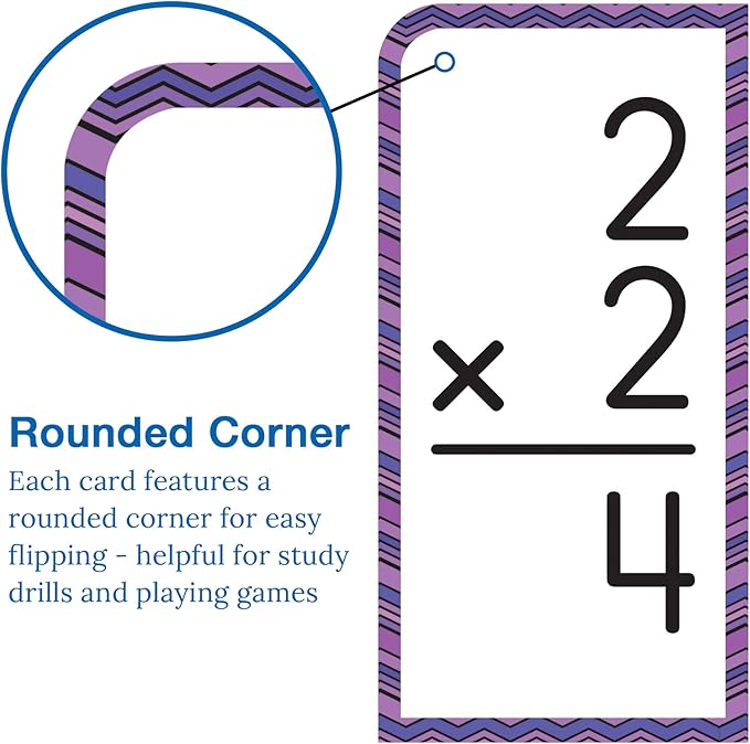 Carson Dellosa 94 Multiplication Flash Cards, Flashcards Covering All Times Table Facts Through 12, Math Games for Kids 8-12, 3rd Grade Mathematics and Up