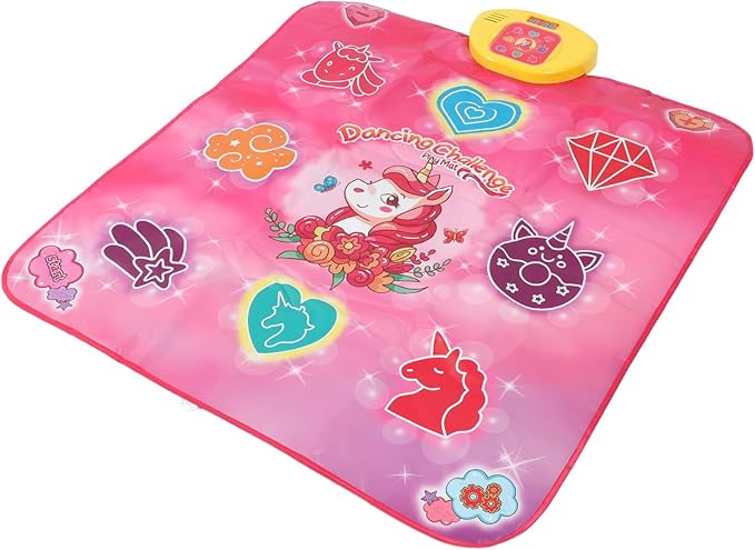Electronic Dance Mat, Multifunctional Touch Sensitive Dance Pad with Music for Kids Physical Exercise and Entertainment, Made of Premium PE PP ABS Material, Lightweight