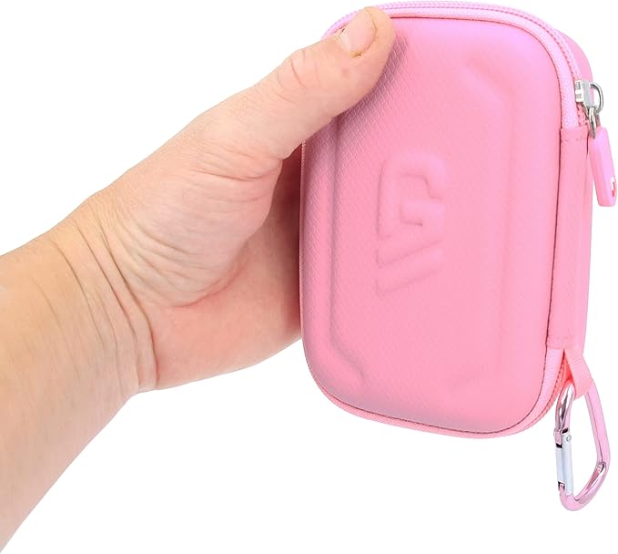 CASEMATIX Retro Handheld Game Console Case Compatible with HigoKids QS4 Portable Retro Video Game Player, Mademax RS-1 Gaming Console, E-MODS Arcade Pocket Player and More Up to 4.75", Pink Case Only
