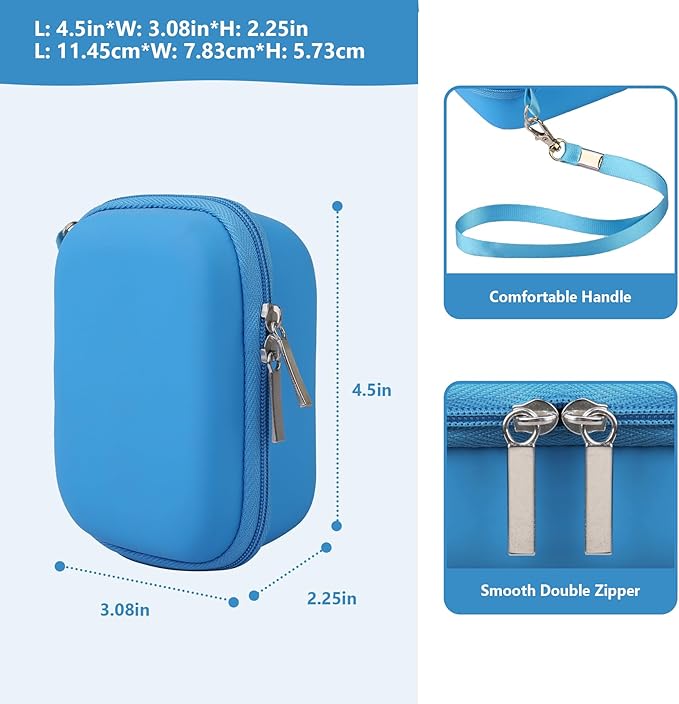 Carrying Case for Bitzee Disney/Magicals/Wizarding World Harry Potter Interactive Characters Inside Interactive Toy Digital Pet, Disney Toys & Digital Pet Kids Toys for Girls&Boys, Light Blue