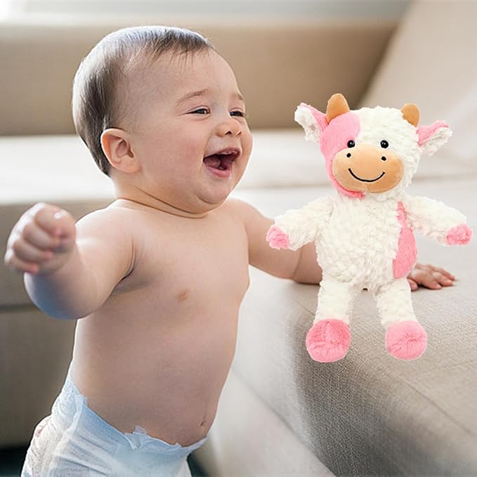 9" Cow Stuffed Animals Plush Doll Kids Boys Girls Animal