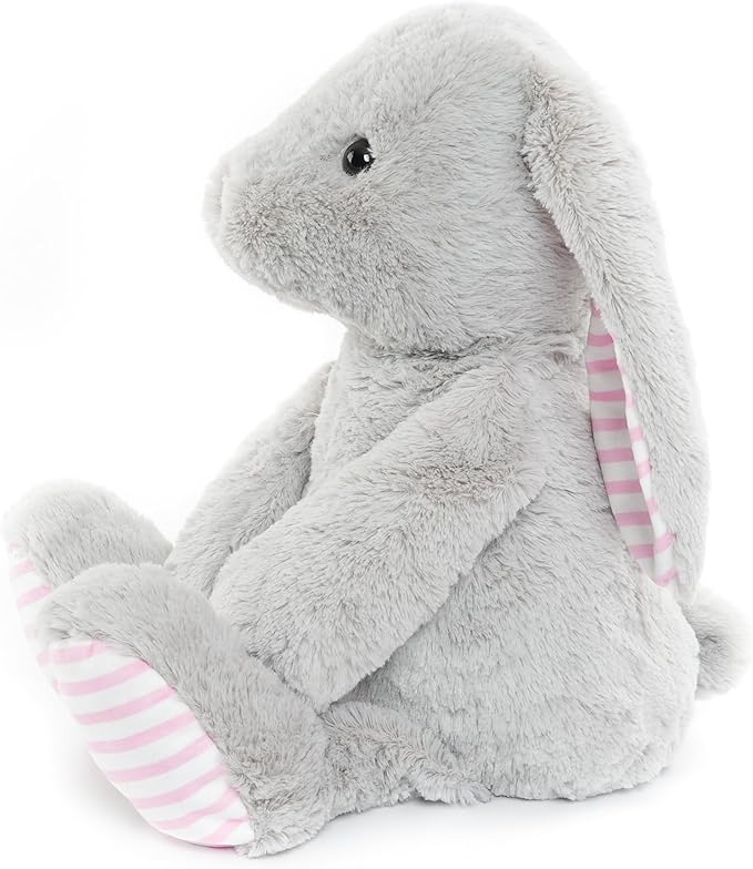 Gray Bunny Rabbit Stuffed Animals Plush Toys for Kids Girls Boys Baby Birthday Bedtime Gift, 17.7 inches