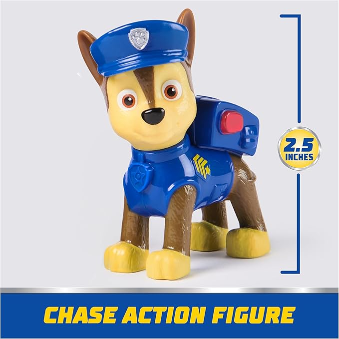 PAW Patrol, Chase’s Patrol Cruiser, Toy Car with Collectible Action Figure, Sustainably Minded Kids Toys for Boys & Girls Ages 3 and Up