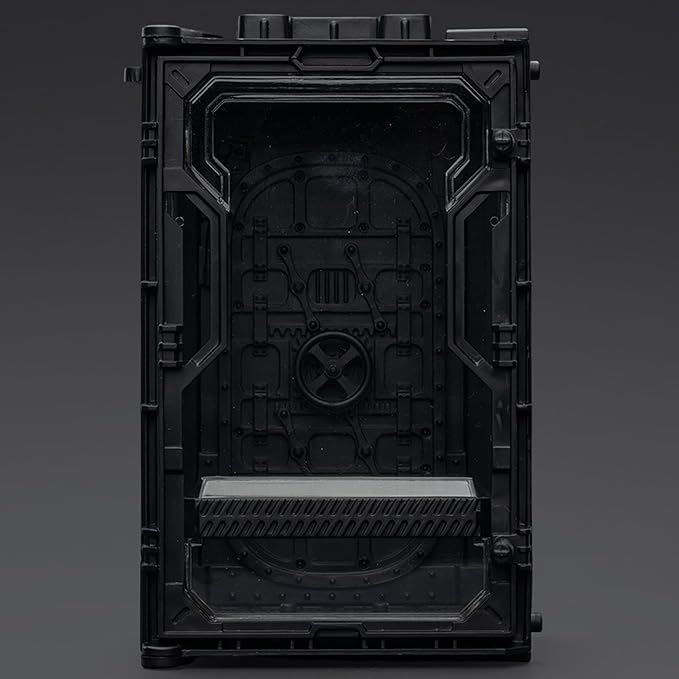 JOYTOY 5'' Display Box,Action Figures Display Case - Individual Soldier Hangar Display Case - Shadow Black B - Dustproof Collectibles Box Ages 15+
