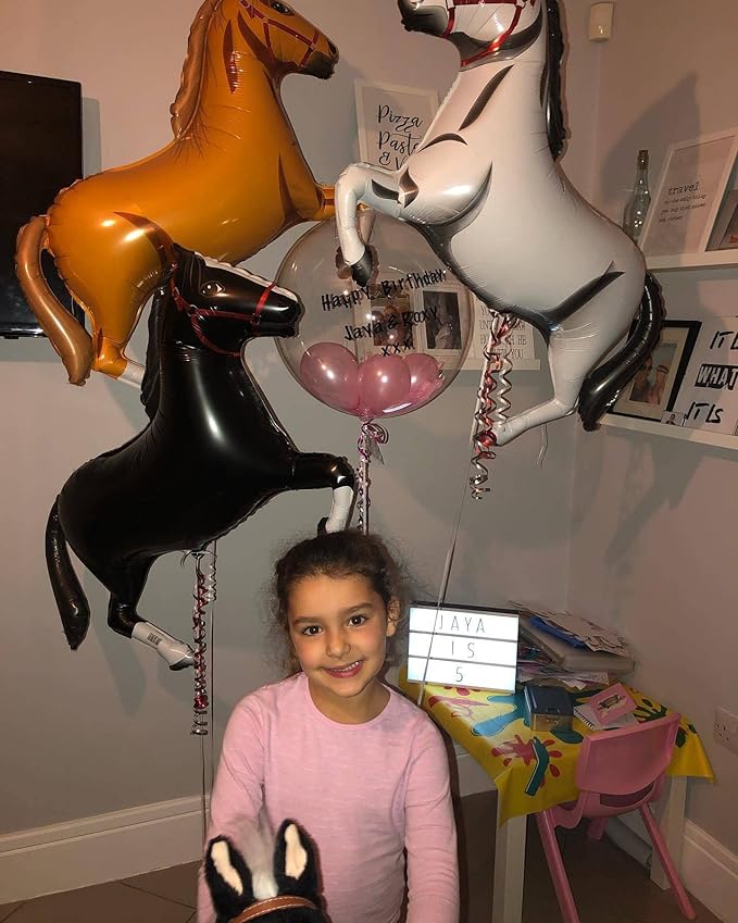 4 Pack Giant Horse Balloons - Horse Themed Party Decorations