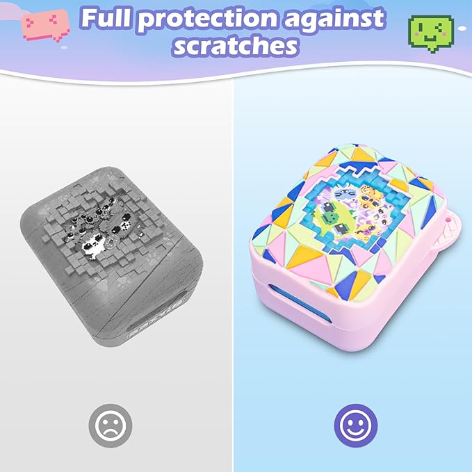 Silicone Cover Case for Bitzee Magicals Interactive Toy Digital Pet and Case,Case with Lanyard,Protective Case Holder Skin for Bitzee Virtual Electronic Pets for Girls & Boys Pink