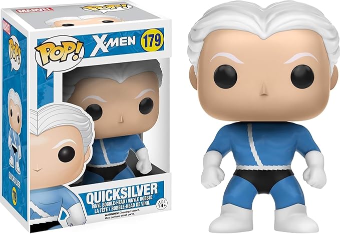 Funko Pop! Marvel: X-Men - Quicksilver Vinyl Figure (Bundled with Compatible Box Protector Case) Multicolor 3.75 Inches