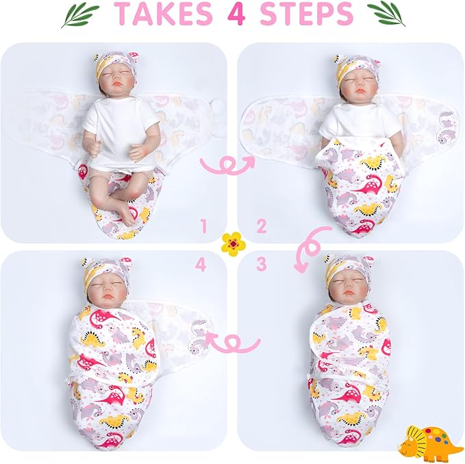 Reborn Doll Accessories Swaddle Blanket 17-22 Inch Reborn Baby Doll Clothes Wrapping Quilt Doll Clothing