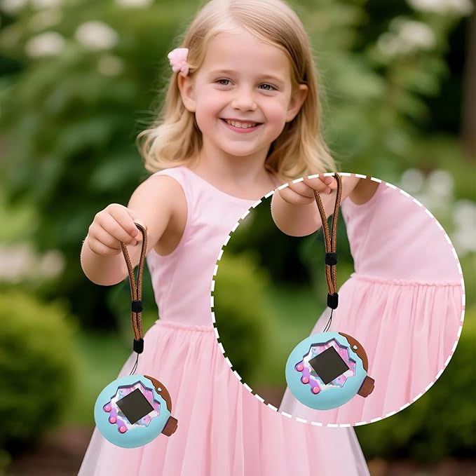 Silicone Cover for Tamagotchi Paradise, Case for Tamagotchi Paradise, Silicones Protective Slim Case with Lanyard Screen Protector Cover for Tamagotchis ParadiseChristmas Gifts for Boys or Girls