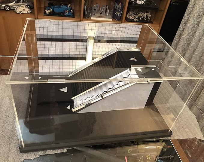 Thickened Clear Acrylic Display Case for Lego 75375 Millennium Falcon for 21319 Central Perk 75380 42204 Collectibles Transparent Box for Lego Display with Led Light, Black Inside 13.8 x 9.8 x 5.9in