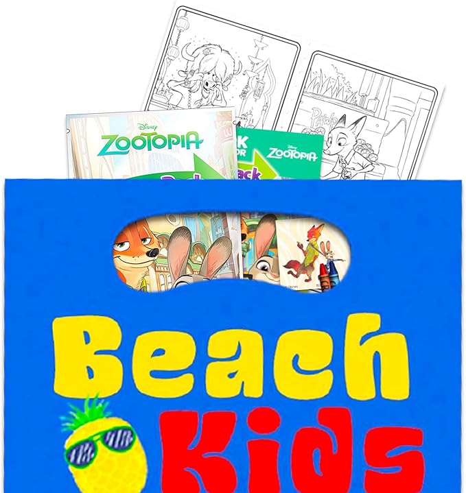 Zootopia Mini Party Favors Set for Kids - Bundle with 24 Mini Zootopia Grab n Go Play Packs with Coloring Pages, Stickers and More | Disney Zootopia Birthday Party Supplies