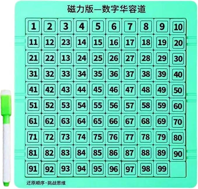 Slide Puzzle Number Toy, Magnetic Counting Educational Game, Interactive Doodle Board with Pen, Fun Learning Activity for Kids, Boys Girls Teens, Travel Easter Christmas Holiday Entertainment Tool