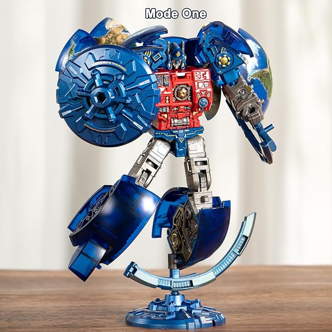 2-in-1 Transforming Robot Toys, Globe Transform to Robots Action Figure, 2 Shapes Deformation Action Figures Toy for Kids & Adults, STEM Educational Toy, Birthday Christmas Party Gifts for Boys