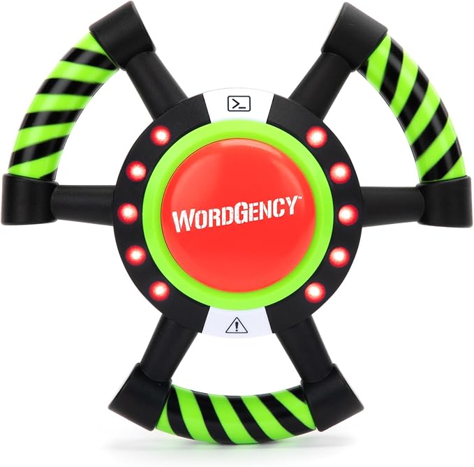 Educational Insights Wordgency - Fun Family Games for Kids and Adults, Fast-Paced Word Games for Kids 8-12, Interactive Electronic Game, Quick Word Game with Timer, Travel-Friendly Play, 1-2 Players