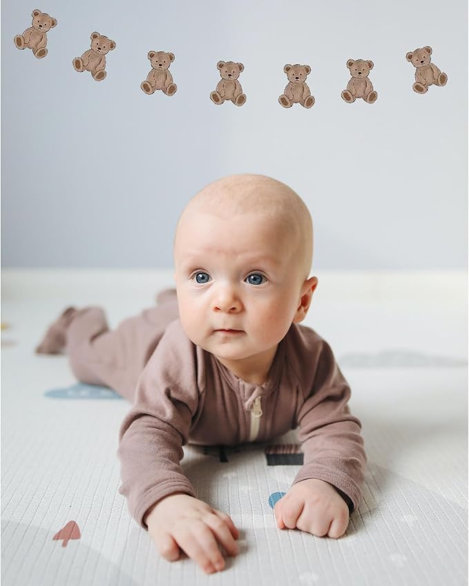 Cute Baby Bear Banner, Wall Decor Flag Photo Props Baby Shower Party Decor Wall Hangings for Bedroom, Nursery, Play Room, Dorm Room, Baby Shower Gender Reveal Party Supplies
