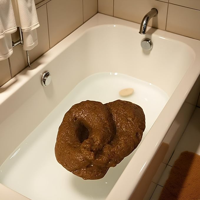 Realistic Floating Fake Poop Toy - April Fools' Day Prank Gag Gift with Brown Proof Design | Hilarious Novelty Prank Supplies for Adults,Gag Gifts, Prank Party Accessories