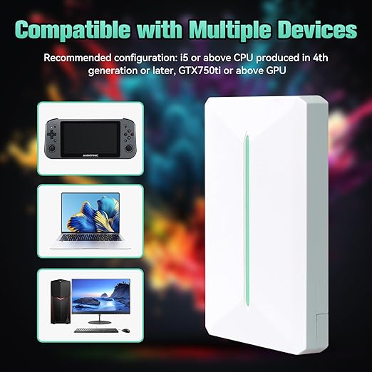 Retro Game Console Hdd 500GB, Plug and Play Video Game Console with Built in 38291 Game, Emulator Console Compatible with 50 Game Emulators, Playnite&Retrobat 2 Game Syatem in 1