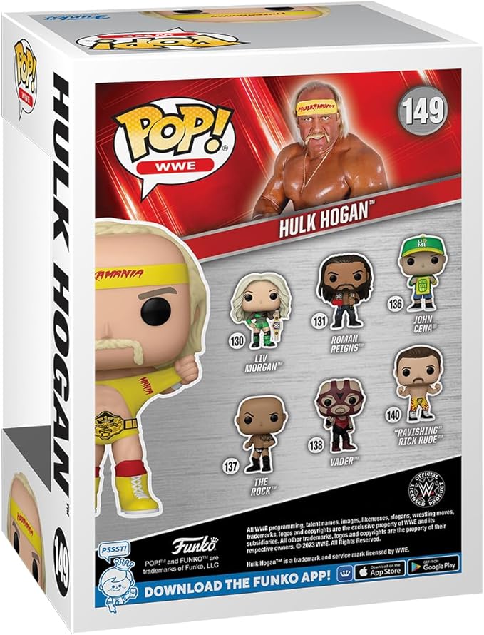 Funko POP! WWE: Hulk Hoganamania with Belt - Collectable Vinyl Figure - Gift Idea - Official Merchandise - for Kids & Adults - Sports Fans - Model Figure for Collectors and Display