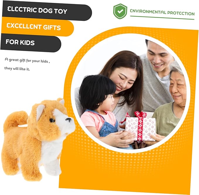 1pc Interactive Electric Dog Toy Walking Barking Corgi Model for Boys and Girls Realistic Movement and Sounds for Playtime and Cognitive Learning