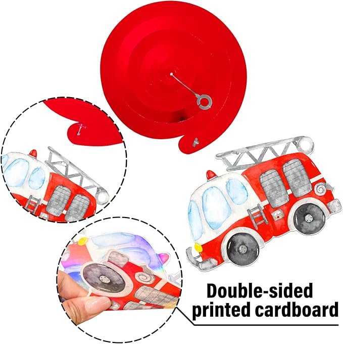 Emergency Vehicle Party Decorations 20PCS Rescue Vehicles Hanging Swirls Ambulance Firetruck Police Ceiling Streamers First Responders Birthday Baby Shower Wedding Party Supplies