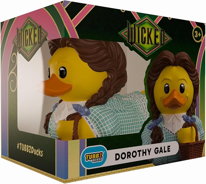 TUBBZ Boxed Edition: Wicked for Good - Dorothy Gale Cosplaying Rubber Duck Vinyl Figure – Official Collectible for Fans of Wicked