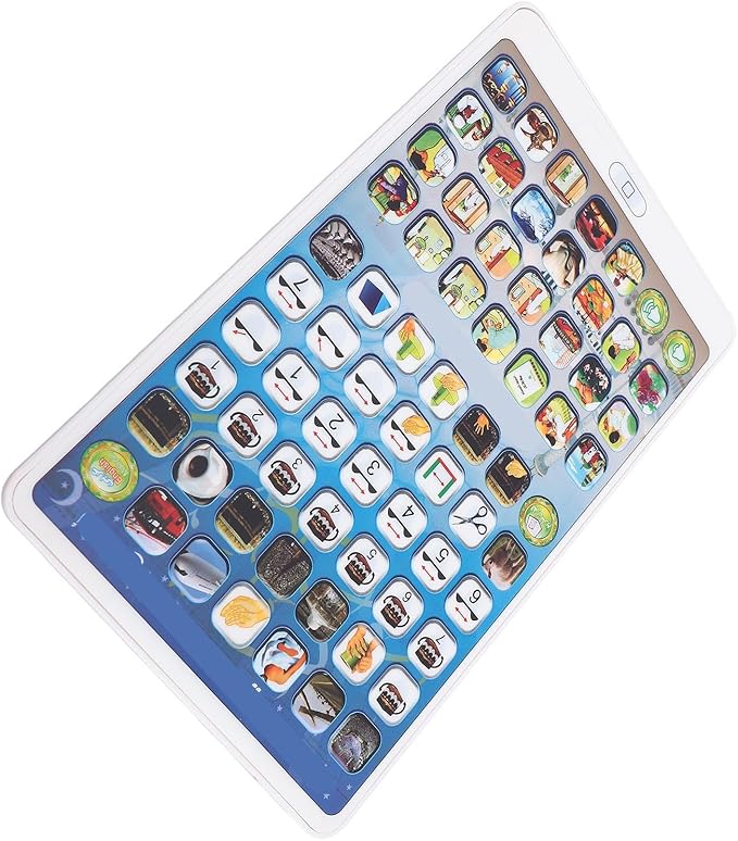 Keenso Kids Educational Tablet with Arabic Malay English Language Learning, Interactive Reading Machine for Children, Suitable for Indoor and Outdoor Use