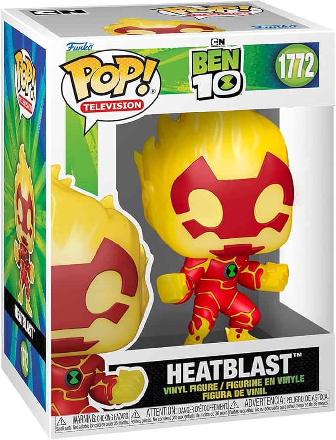 Funko Pop! TV: Ben 10 - Heatblast - Collectable Vinyl Figure - Gift Idea - Official Merchandise - Toys for Kids & Adults - Cartoon Fans - Model Figure for Collectors and Display