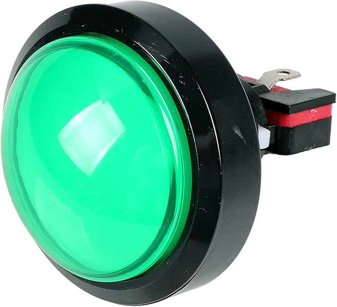 EG STARTS 5X Arcade Buttons 60mm Dome 2.36 inch LED Push Button with Micro Switch for Arcade Machine Video Games Console