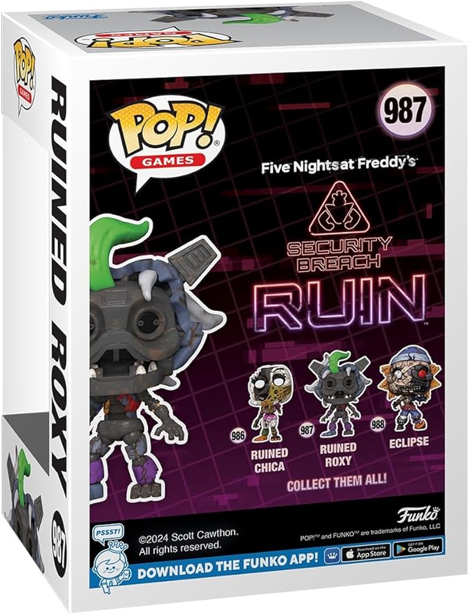 Funko POP! Games: Ruin - Ruined Roxy - Roxy - FNAF - Collectable Vinyl Figure - Gift Idea - Official Merchandise - for Kids & Adults - Video Games Fans - Model Figure for Collectors and Display