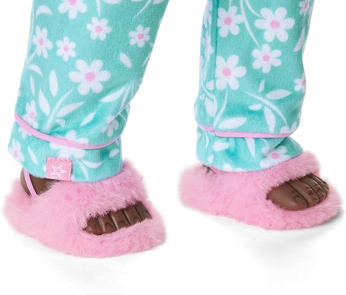 American Girl Truly Me, 18-inch Doll Clothes, Flower Fun PJs, with Headband and Slippers, Ages 6 Years+