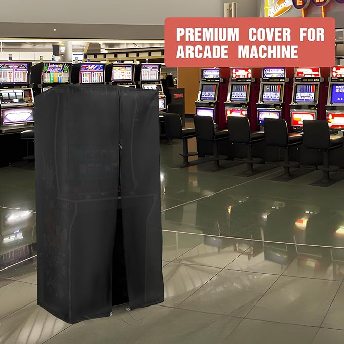 Arcade Machine Cover, Heavy Duty Protective Video Game Cover for Full Size Arcade Game Machines , Waterproof & Dustproof Electronic Dust Covers for 2-Player Control Panel, 31" x 22" x 66"