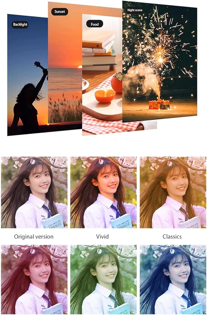 720P Electronic Camera for Children 48MP Photo 4K Video Registering Scratch Immune Display 16X Enlarge Multiple Color Sieves Electronic Toy Camera Gift
