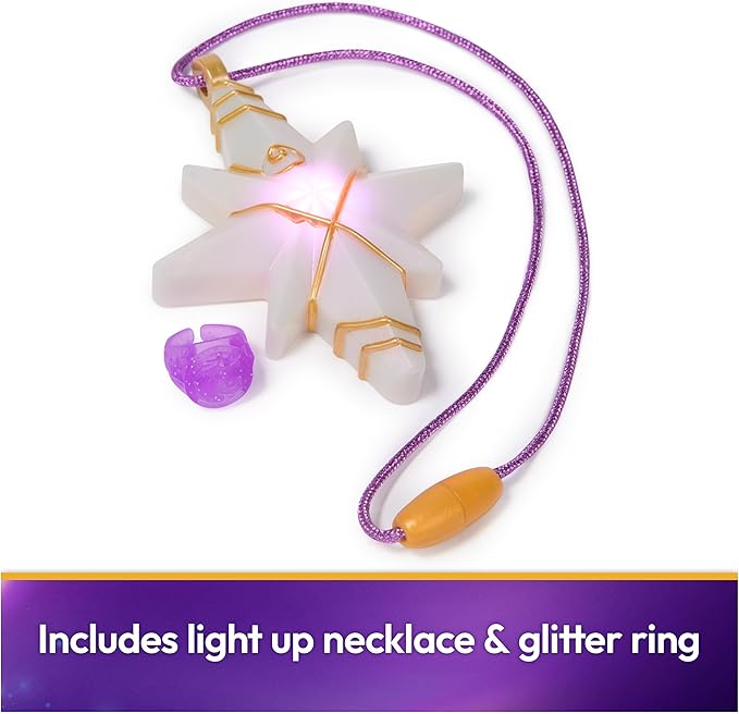 Unicorn Academy, Sophia’s Light Up Necklace & Glitter Ring, Easter Gifts Idea, Dolls & Unicorn Toys for Girls Pretend Play & Dress Up, Ages 4 and up