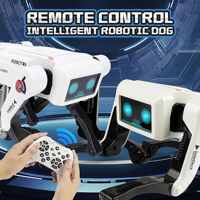Smart Robot Dog, Interactive Programmable Tool with Voice Control and 30+ Actions, APP Coding for Kids Age 6-12, Rechargeable Mechanical Puppy