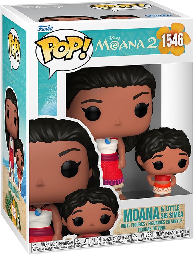 Funko POP & Buddy: Moana 2 - Moana & Simea - Collectable Vinyl Figure - Gift Idea - Official Merchandise - for Kids & Adults - Movies Fans - Model Figure for Collectors and Display