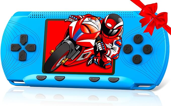 Handheld Game for Kids Adults- Preloaded 258 Retro Video Games with 3.0" LCD Screen, Portable Gaming Player Rechargeable Electronic Handheld Games Gift for Boys Girls