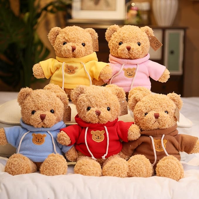 11.8 inches Teddy Bear Stuffed Animals Soft Plush Cute Teddy Bear Doll for Boys Girls (Pink)